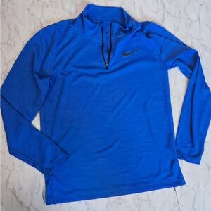 Nike Vibrant Blue Quarter-Zip Hoodie